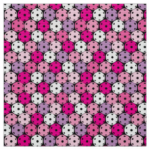 Tissu Boulettes roses et violettes