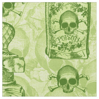 Tissu Bouteille assez verte de poison