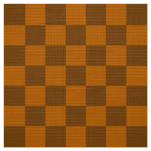 Tissu Bouton À damiers Brown