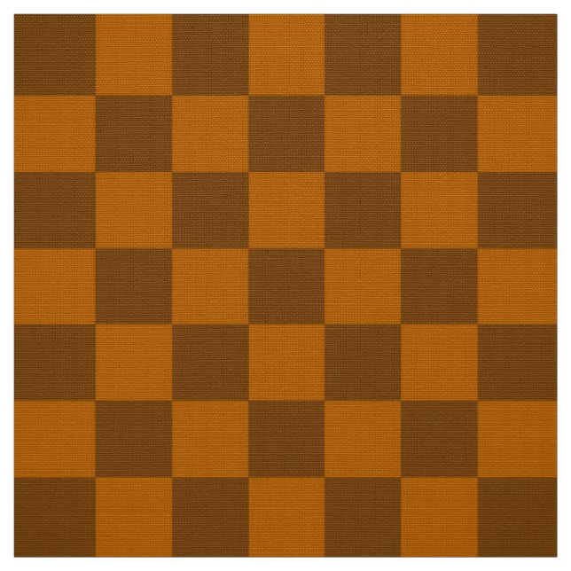Tissu Bouton À damiers Brown (Échantillon)