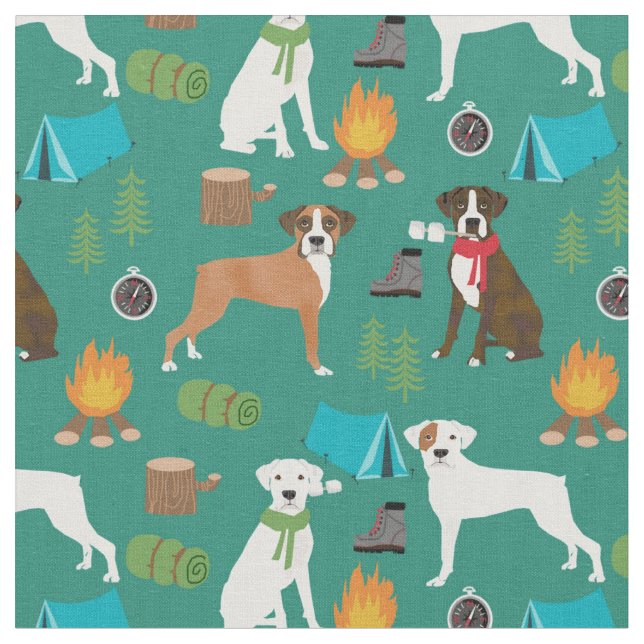 Tissu Boxe Dog (Fermer)