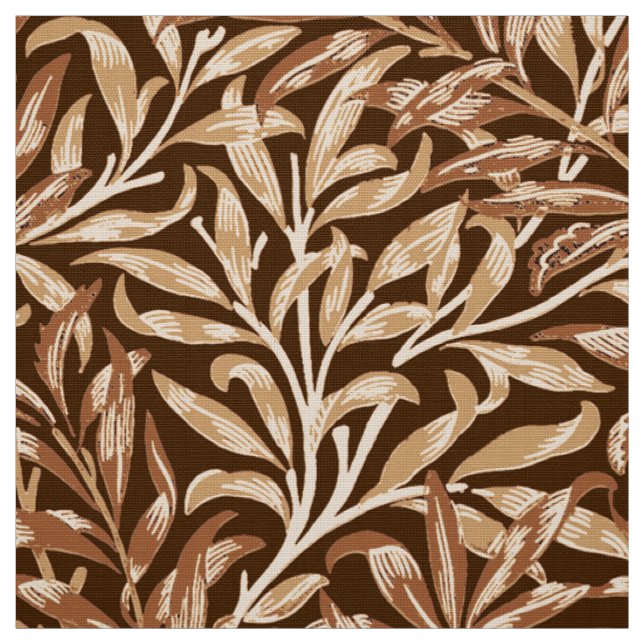 Tissu Branche, Taupe et brun de saule de William Morris (Échantillon)