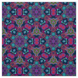 Tissu Bright Bohemian Boho Hippy Chic Motif