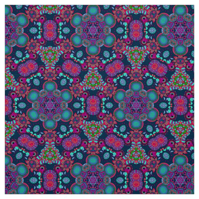 Tissu Bright Bohemian Boho Hippy Chic Motif (Échantillon)