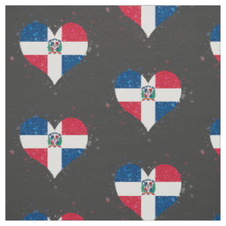 Tissu Briller de drapeau de la République Dominicaine