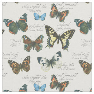 Tissu britannique de papillons