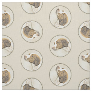 Tissu Brittany Peinture Orange Roan Espagnol mignon Chie