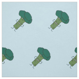 Tissu Brocoli fléchissant le légume heureux de vert de
