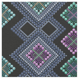 Tissu Broderie avec perles