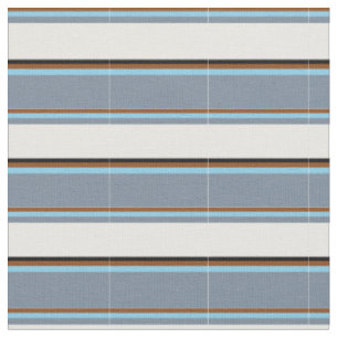 Tissu Brown, bleu ciel, gris ardoise légère, blanc et no