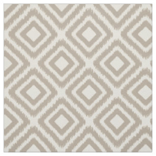 Tissu Brown couleur moderne Ikat diamant motif