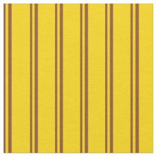 Tissu Brown et jaune/Motif de bandes
