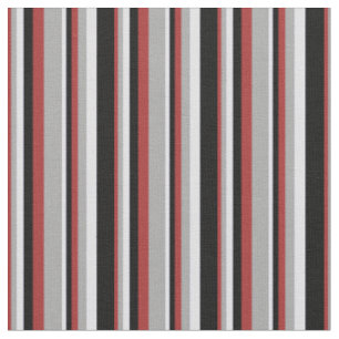 Tissu Brown, gris foncé, lavande et bandes noires