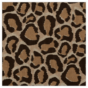 Tissu Brown Leopard Poster de animal Grande échelle