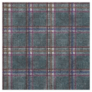 Tissu brun lilas bleu classique de plaid de tartan de