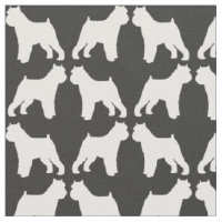 Bruxelles Griffon Silhouettes Gris et Blanc