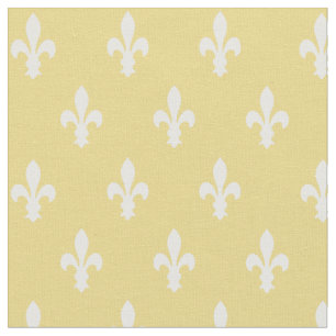 Tissu Buff Victorian Fleur de Lys Fabric
