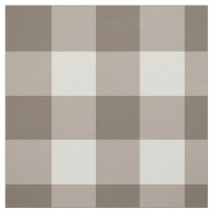 Tissu Buffalo Check Beige Cream En vichy ivoire