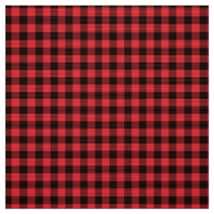 Tissu Buffalo rouge abattu