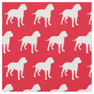 Tissu Bull Mastiff Chien Silhouette Animal Bullmastiff R