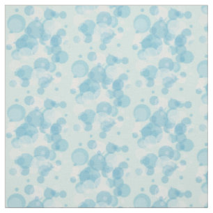 Tissu Bulles bleues