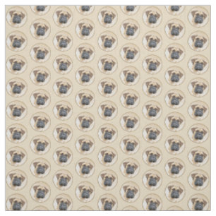 Tissu Bullmastiff Painting - Cute Original Dog Art