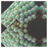 cactus en baril vert diamant noir motif