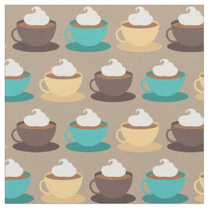 Tissu Café Cups Barista Cute Café Restauration Boisson