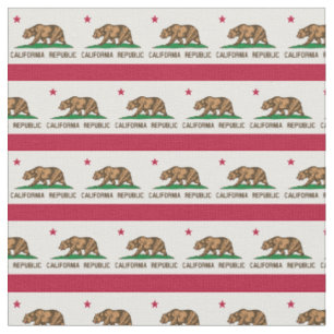 Tissu California Flag & America State Fabric/USA