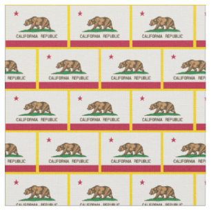 Tissu California Flag & America State Fabric/USA