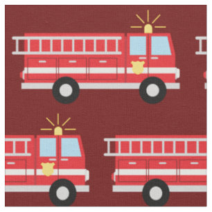 Tissu Camions de pompiers Véhicules pour enfants moins
