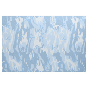 Tissu Camo bleu fané