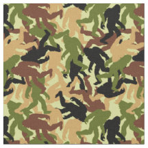 Camouflage Bigfoot Sasquatch Motif Camo