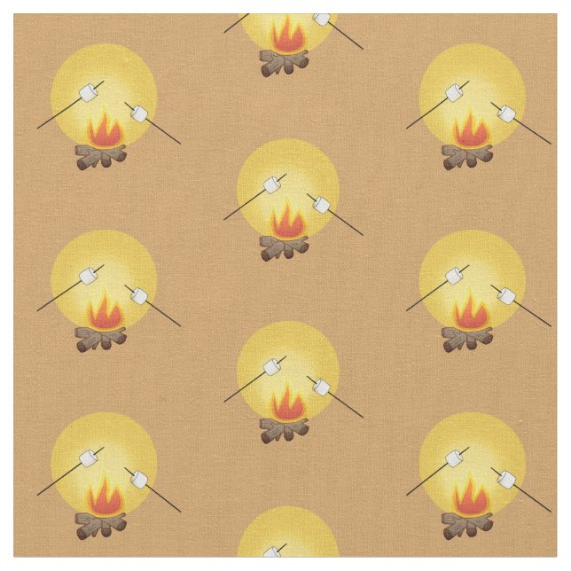 Tissu Camping Roasting Marshmallows (Fermer)