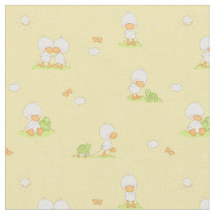 Tissu Canard et tortue