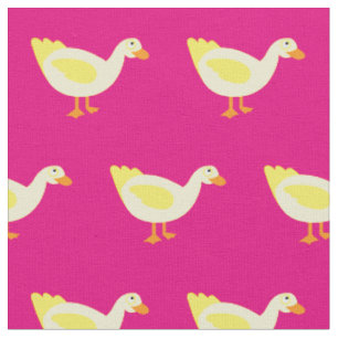 Tissu Canard Mignon Enfant Bébé Nurserie Rose Chaud