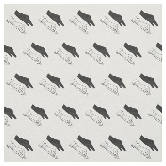 Tissu Canard Silhouette main (Échantillon)