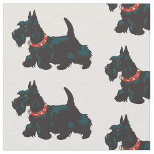 Tissu canard-terrier écossais