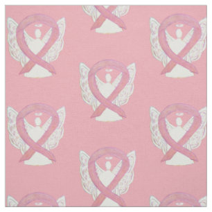 Tissu Cancer du sein Sensibilisation rose Ruban matériau