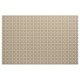 Tissu Caramel Coffee Brown Retro Chic Ikat Abandonne Mot