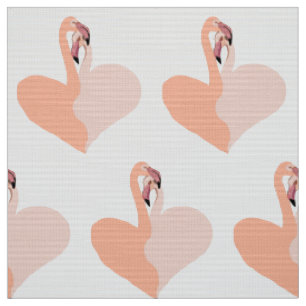 Tissu cardiaque Flamant rose rose