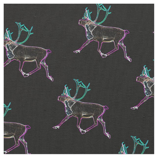 Tissu Caribou électrique (Fermer)