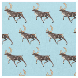 Tissu Caribou/Reindeer d'art populaire