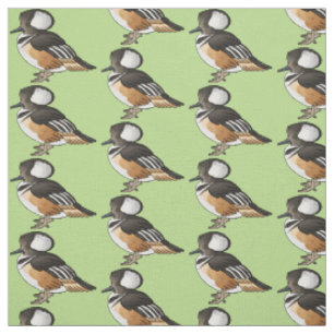 Tissu Caricature à capuchon d'oiseau marchand