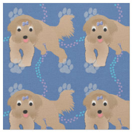 Tissu Caricature à portée de collie
