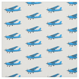 Tissu Caricature d'avion à voilure fixe