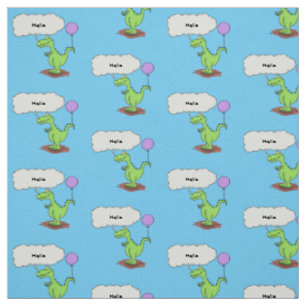 Tissu Caricature de dragon dragon drôle et vert respiran