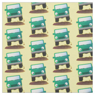 Tissu Caricature de voiture 4 X4 hors route