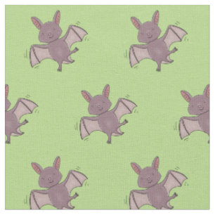 Tissu Caricature de vol de chauve-souris
