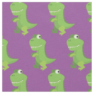 Tissu Caricature pour enfants T-Rex Dino